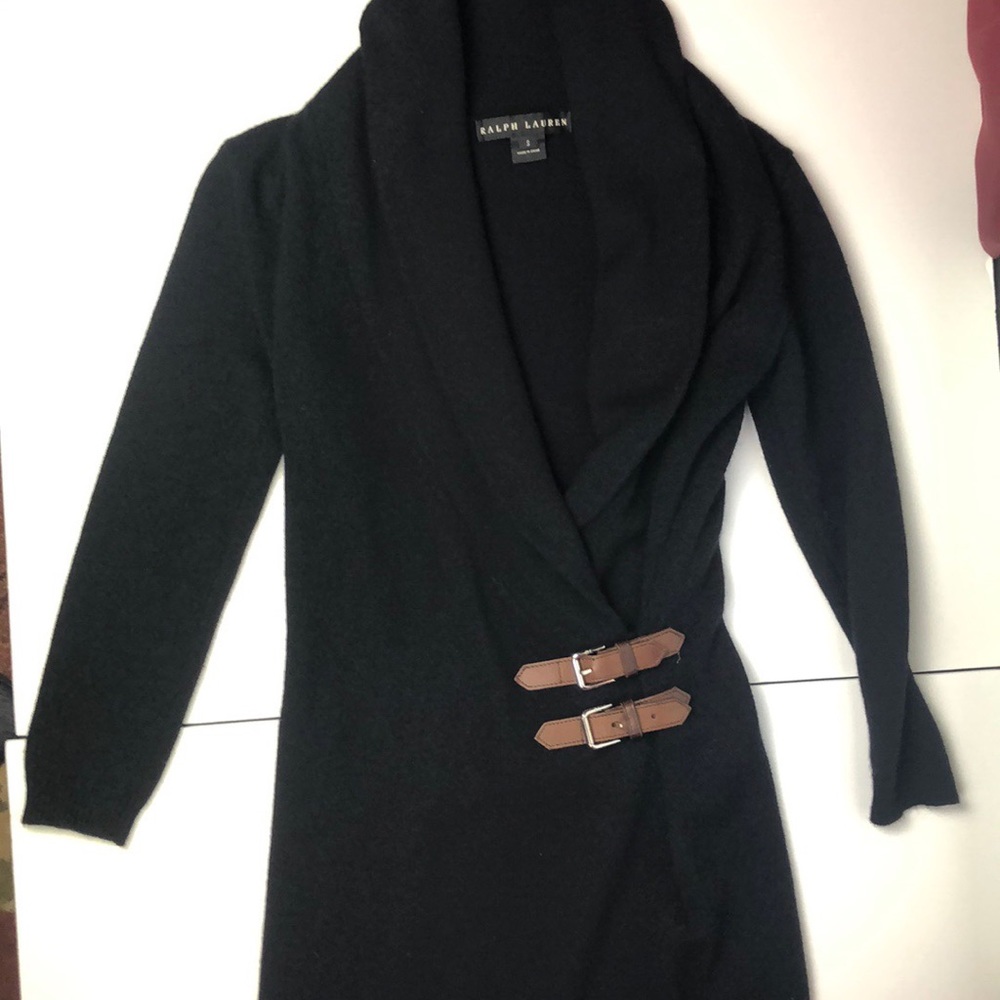 Ralph Lauren navy blue sweater dress size small